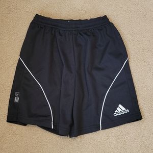 adidas climalite black sports shorts boys sz small
